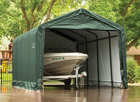 shelterlogic boat garages